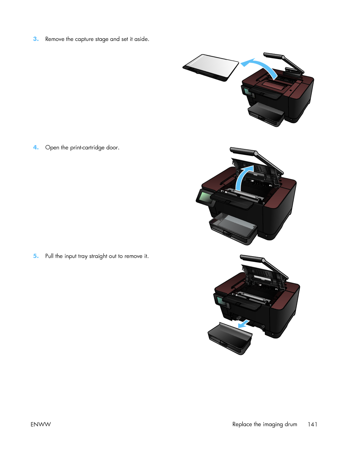 HP TopShot CF040ARBGJ manual Replace the imaging drum 