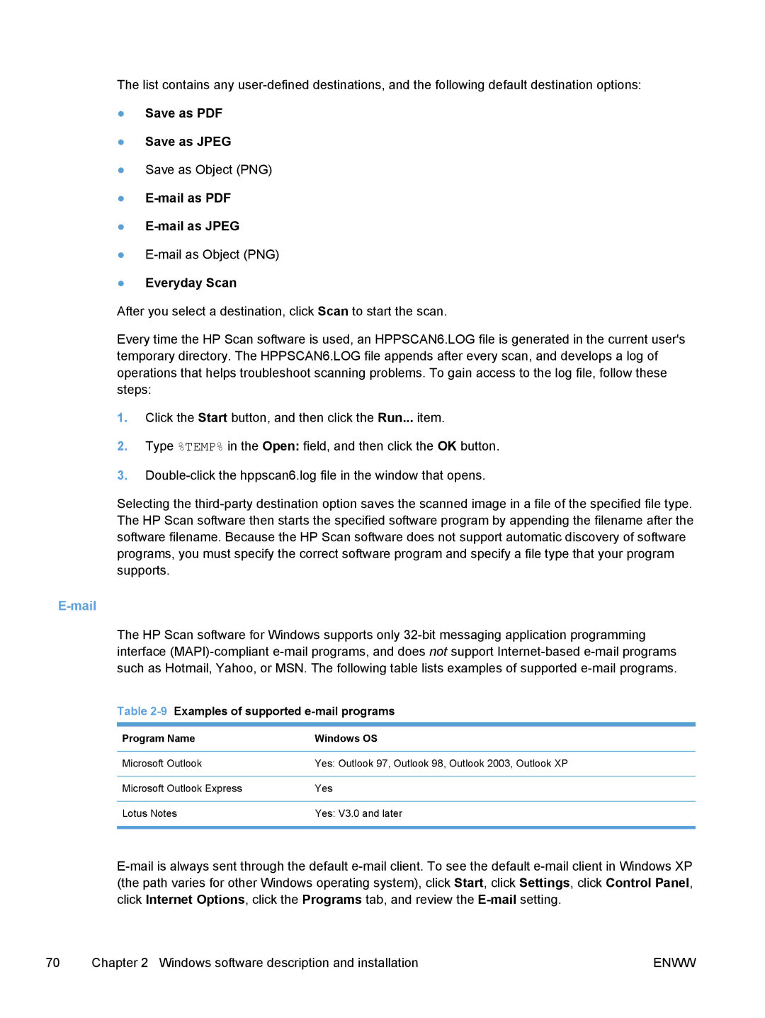 HP TopShot M275 MFP manual Save as Jpeg, Mail as Jpeg, Everyday Scan 