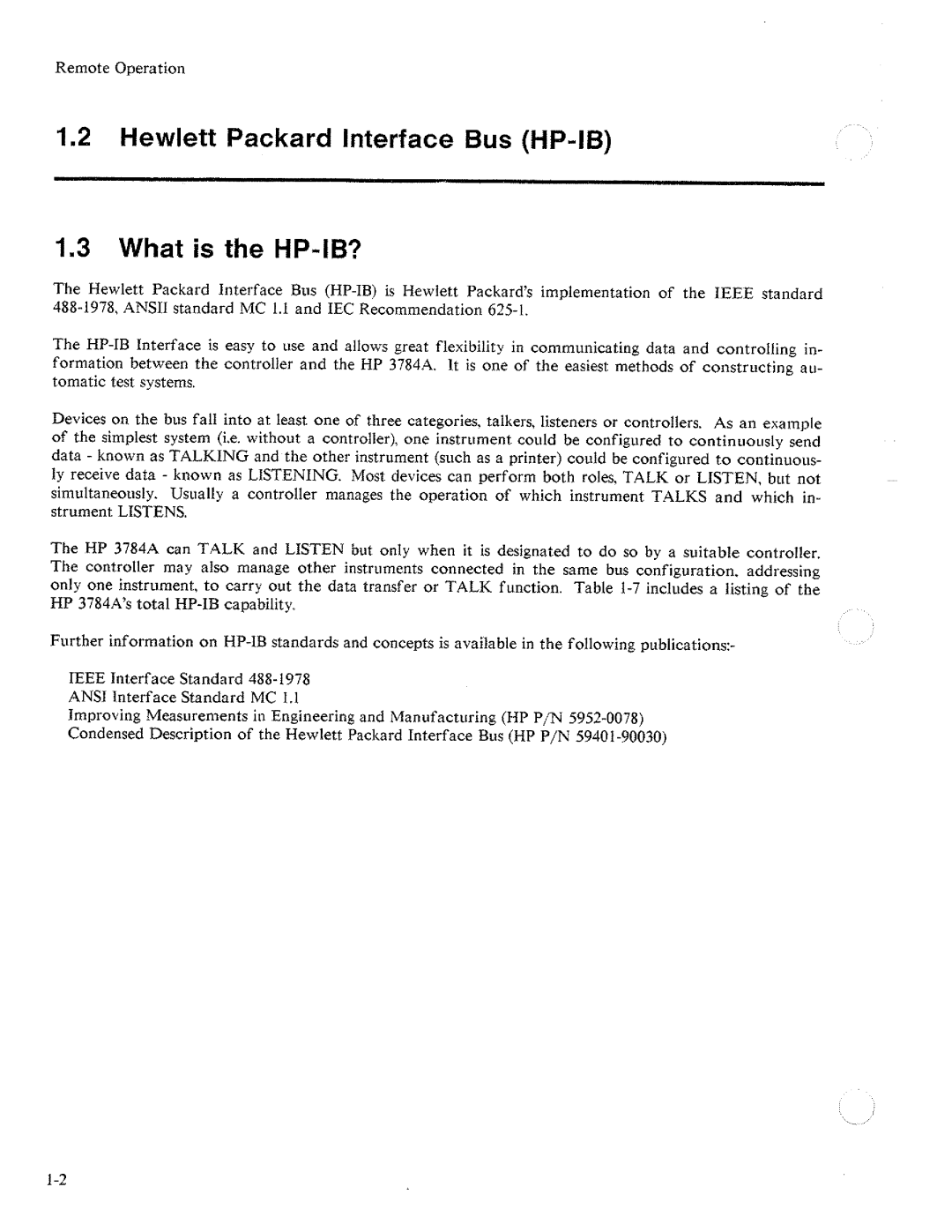 HP Two-Way Radio 3784A manual 