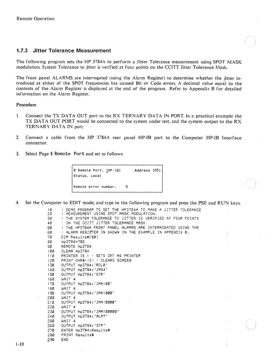 HP Two-Way Radio 3784A manual 