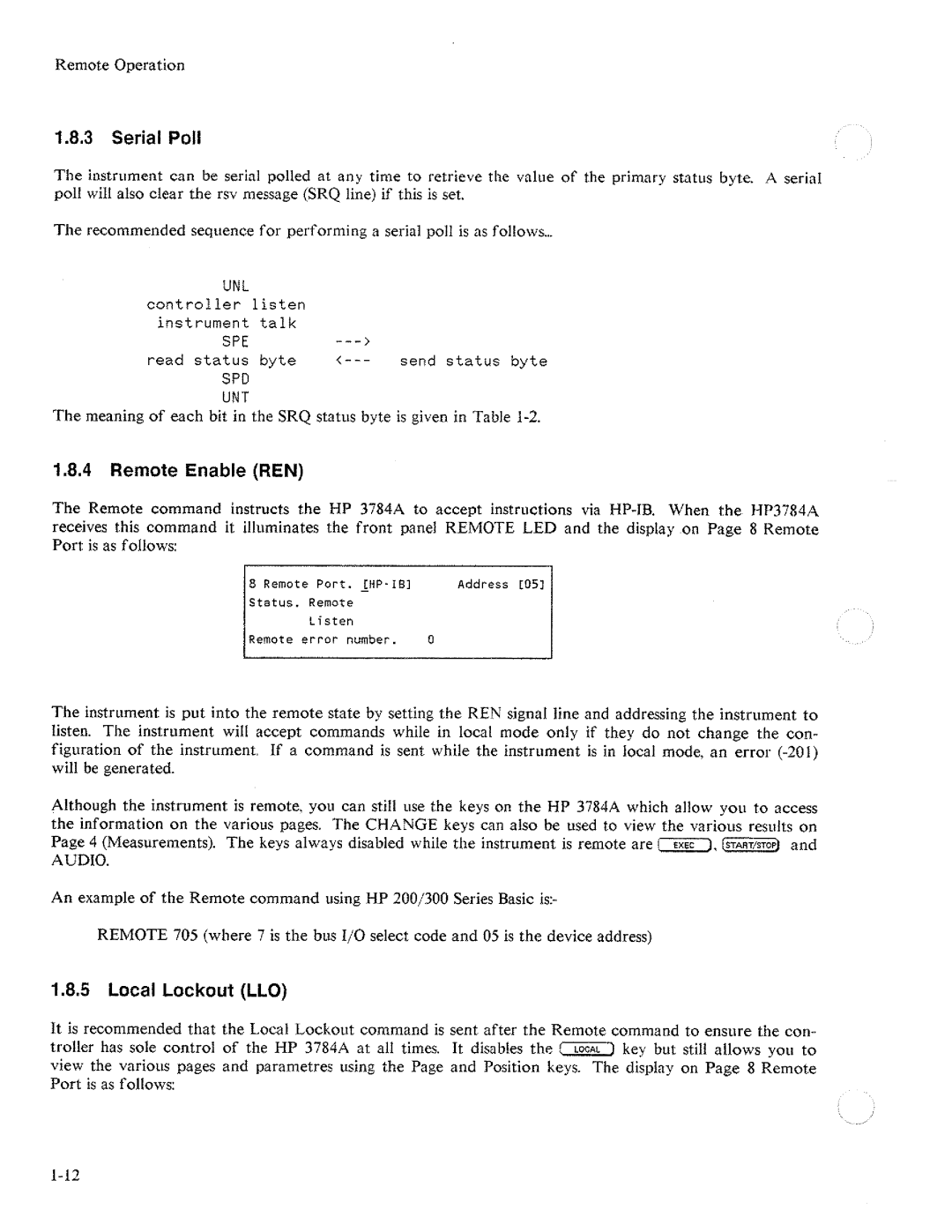 HP Two-Way Radio 3784A manual 