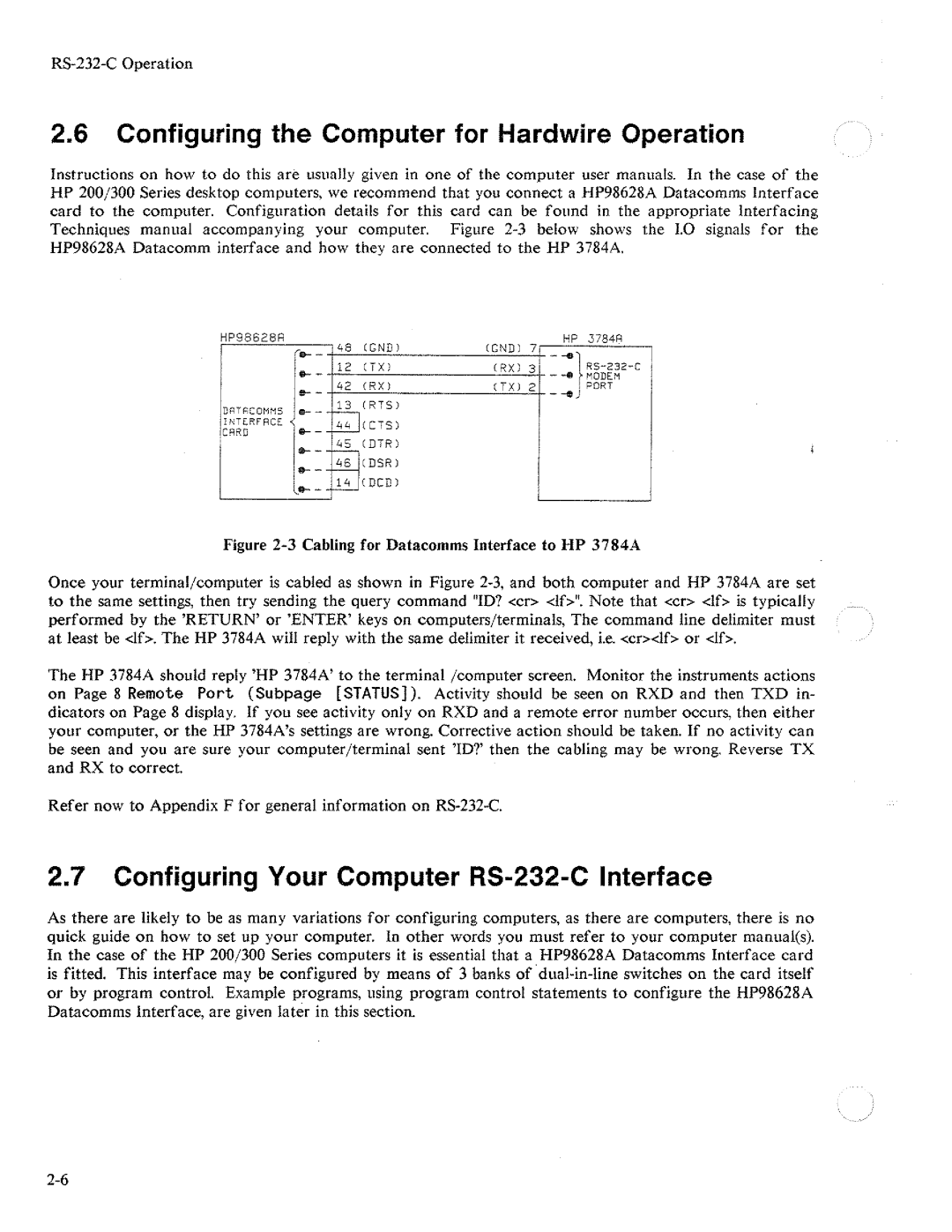 HP Two-Way Radio 3784A manual 