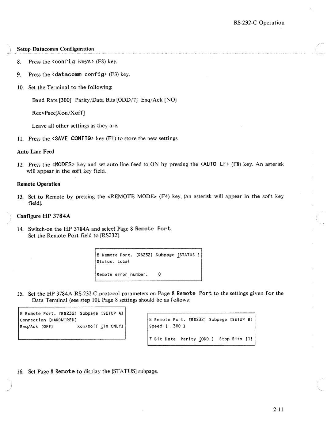 HP Two-Way Radio 3784A manual 
