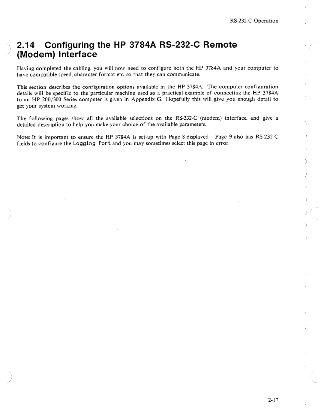 HP Two-Way Radio 3784A manual 
