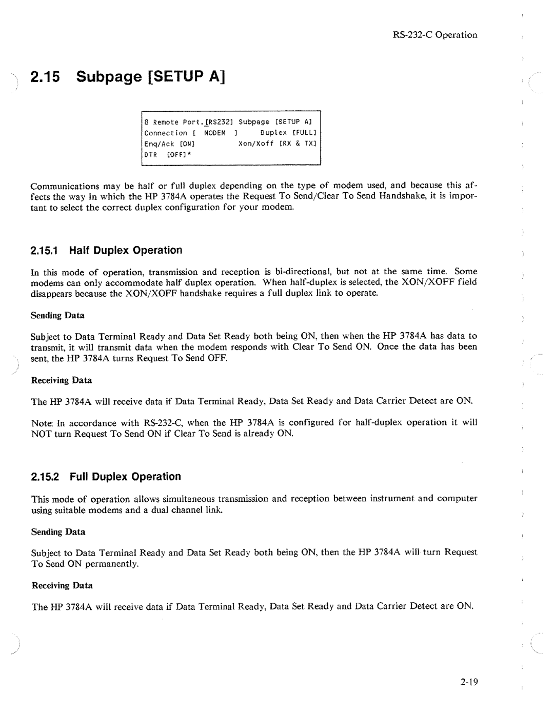 HP Two-Way Radio 3784A manual 