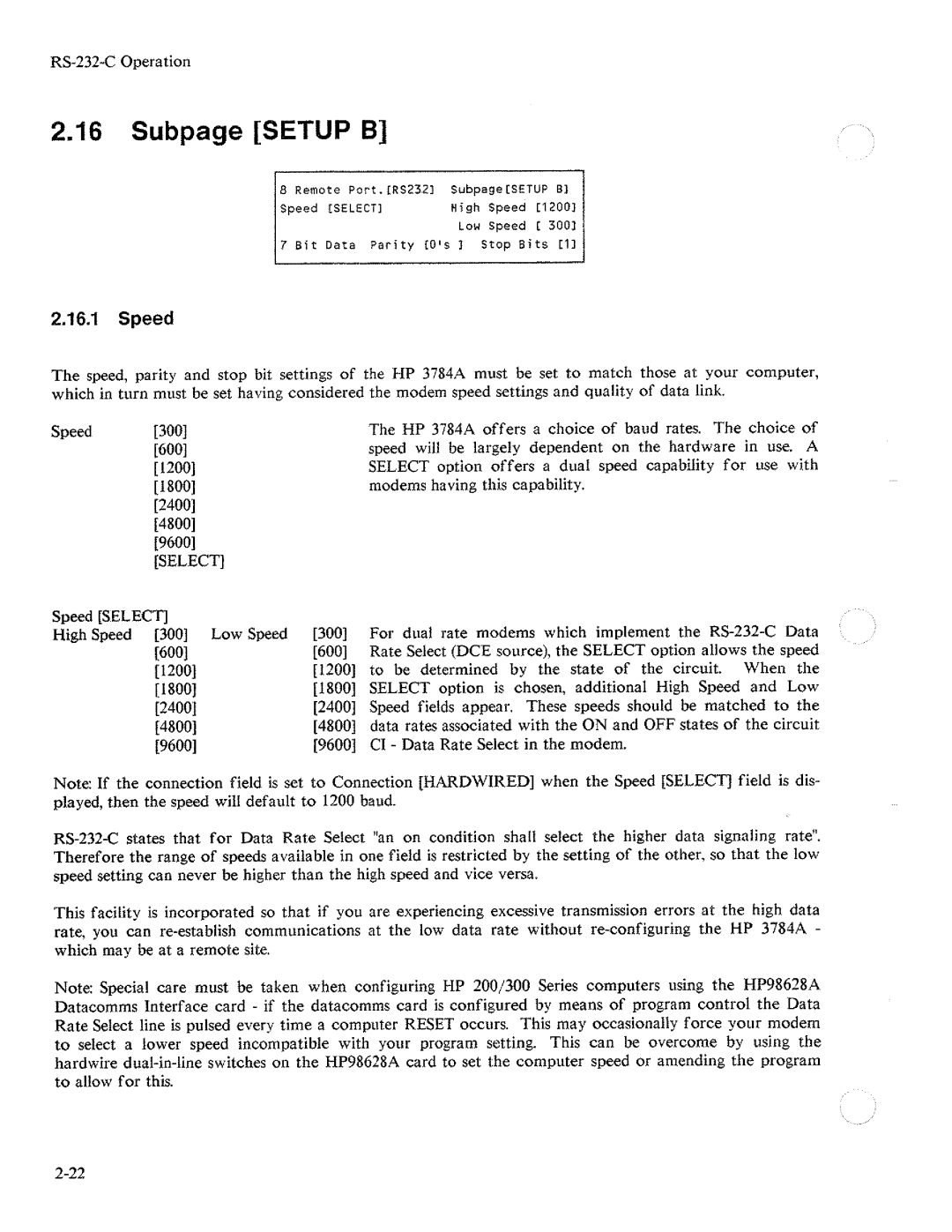 HP Two-Way Radio 3784A manual 