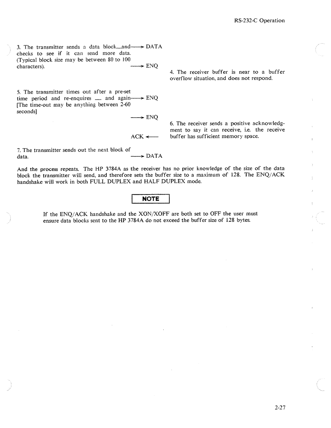 HP Two-Way Radio 3784A manual 