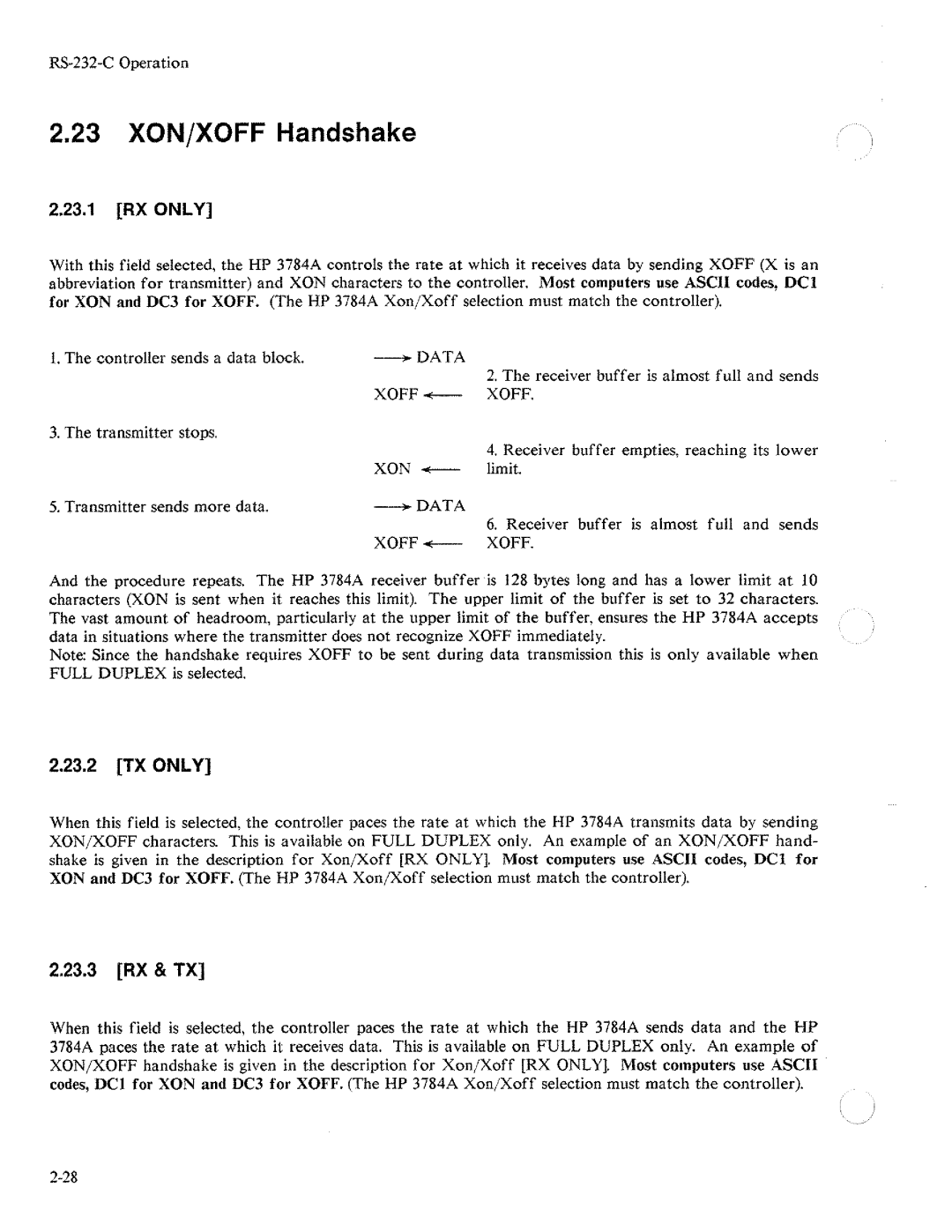 HP Two-Way Radio 3784A manual 