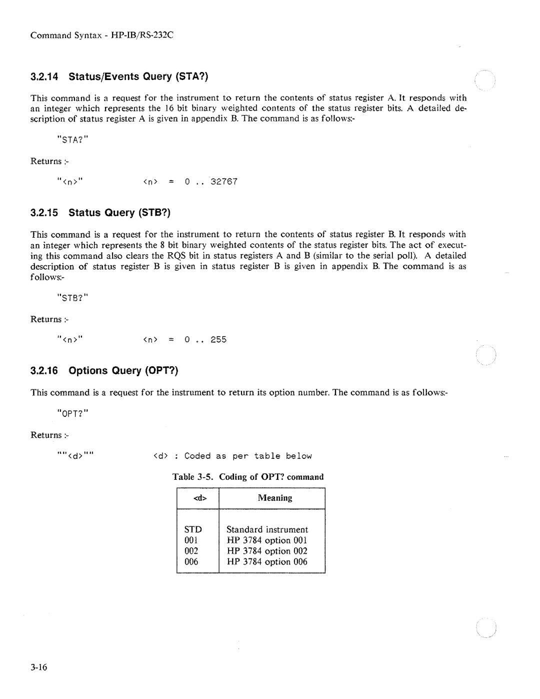 HP Two-Way Radio 3784A manual 