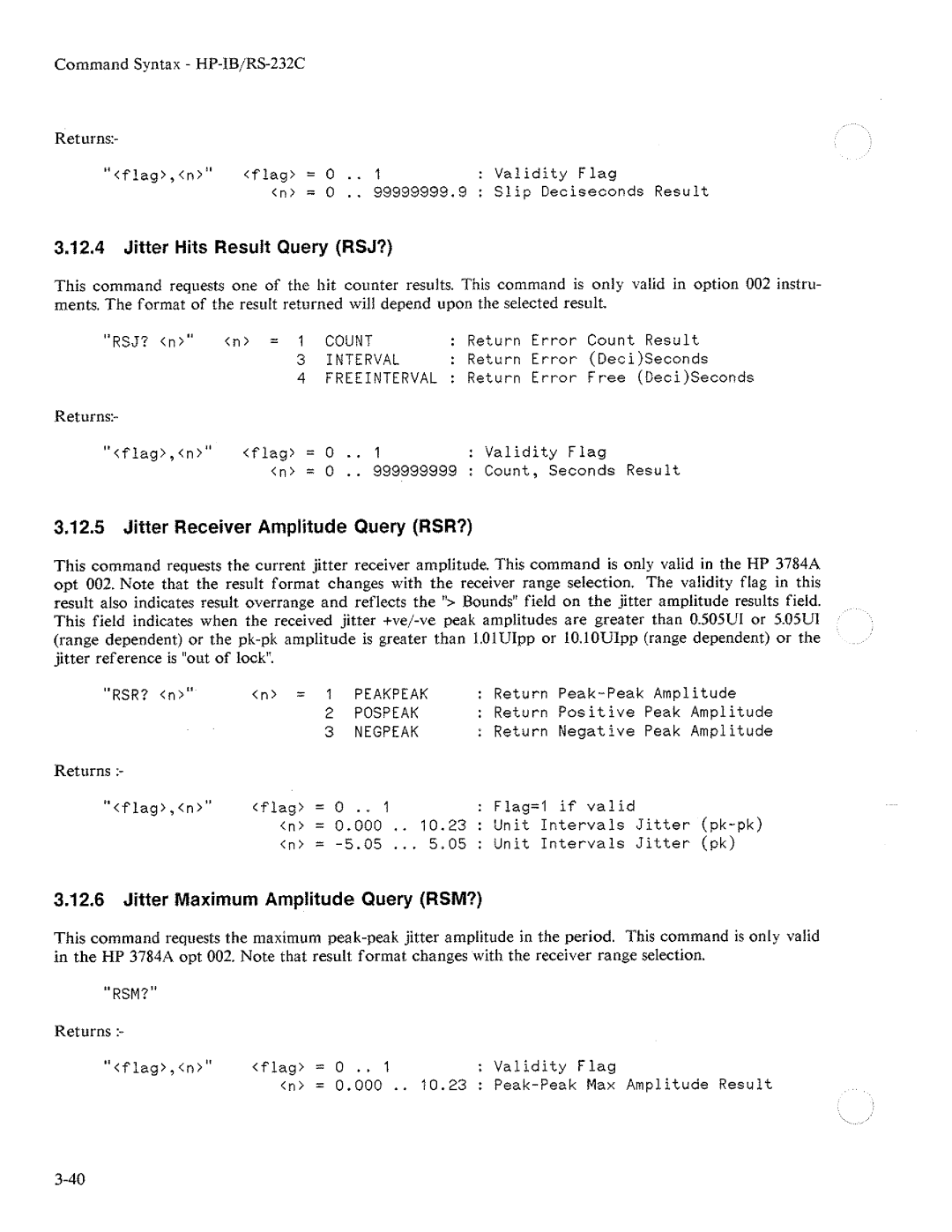 HP Two-Way Radio 3784A manual 