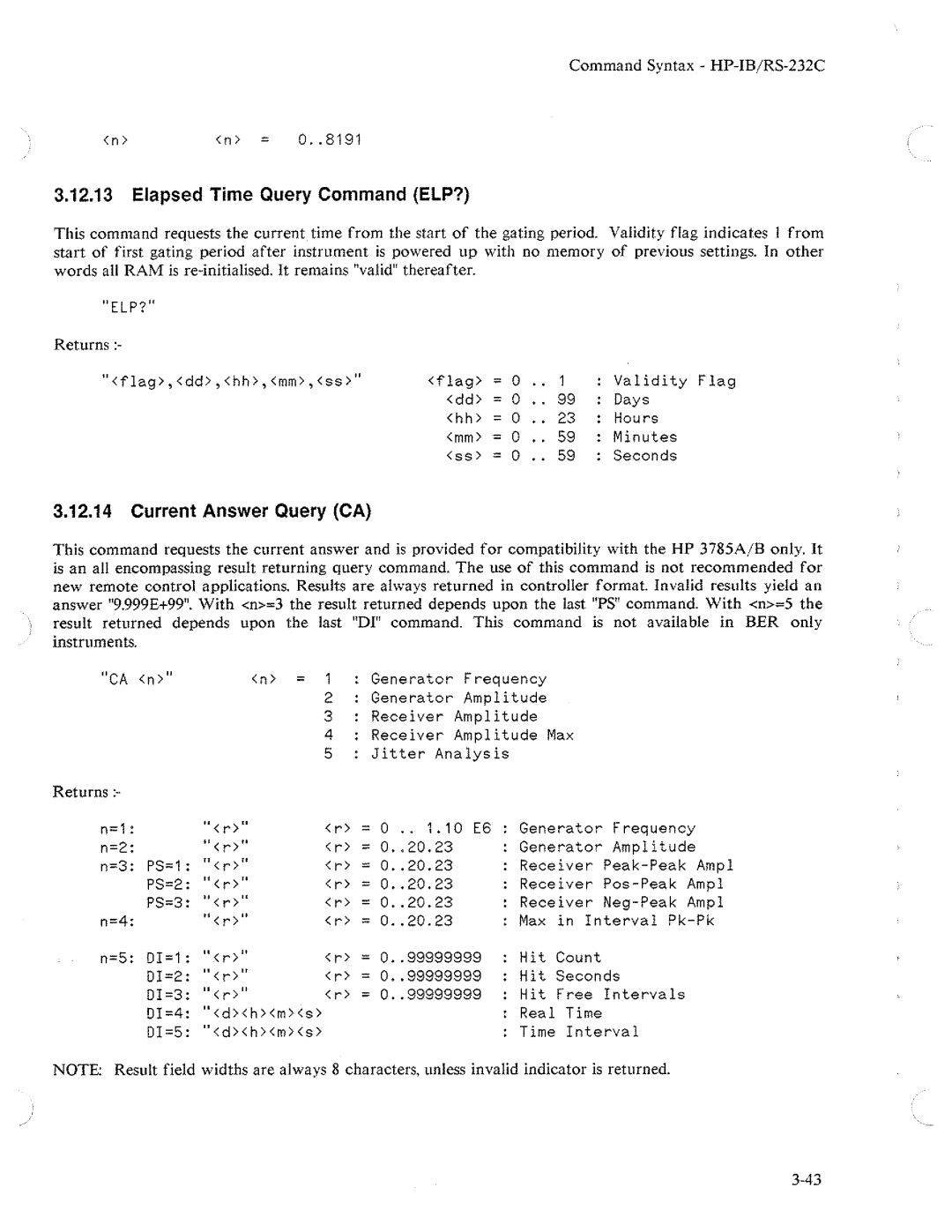 HP Two-Way Radio 3784A manual 