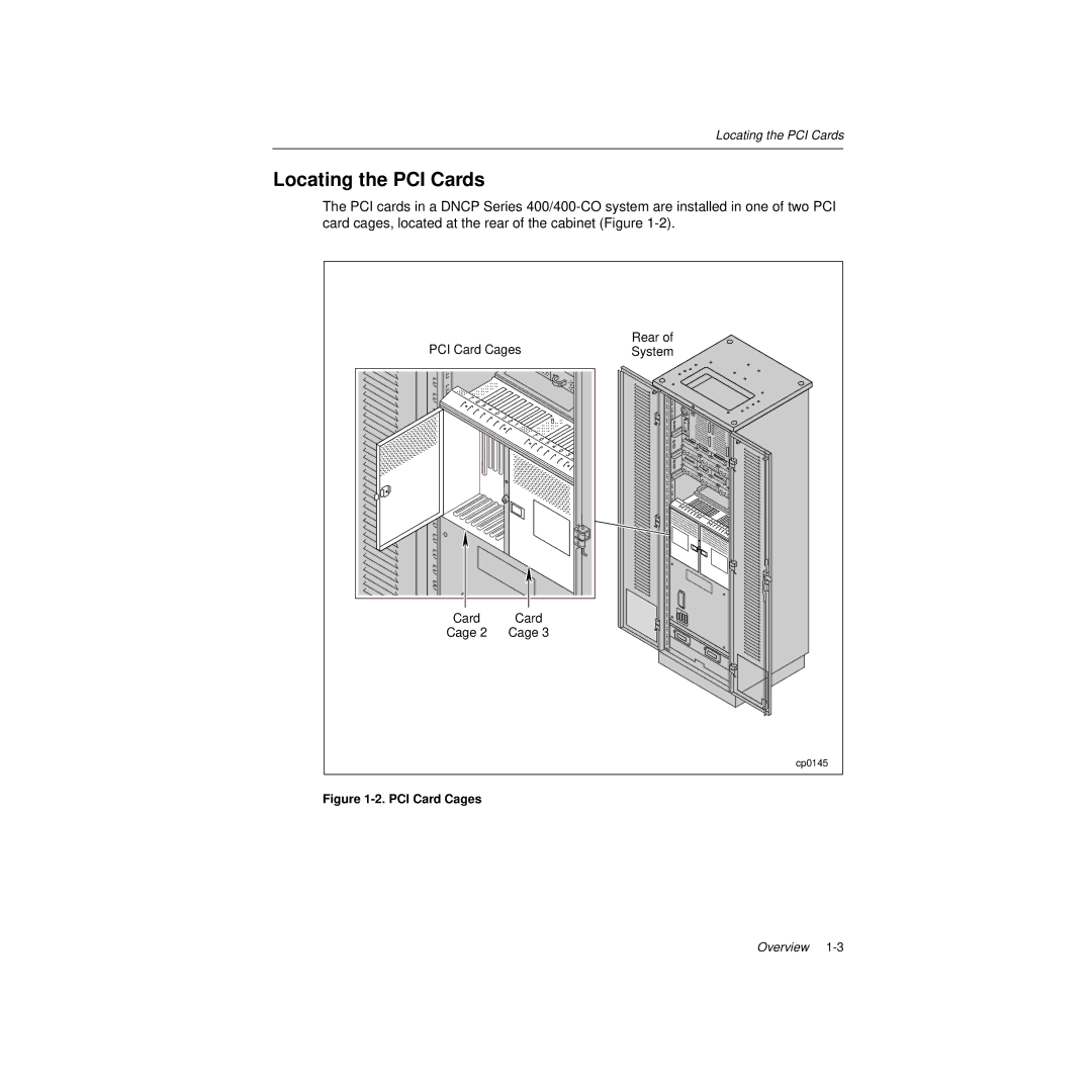 HP U522 manual Locating the PCI Cards, PCI Card Cages 