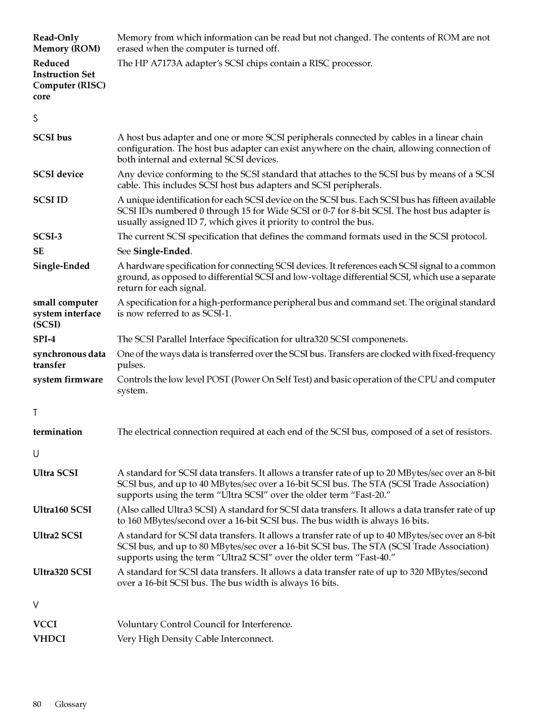 HP Ultra320 A7173A manual Vcci 