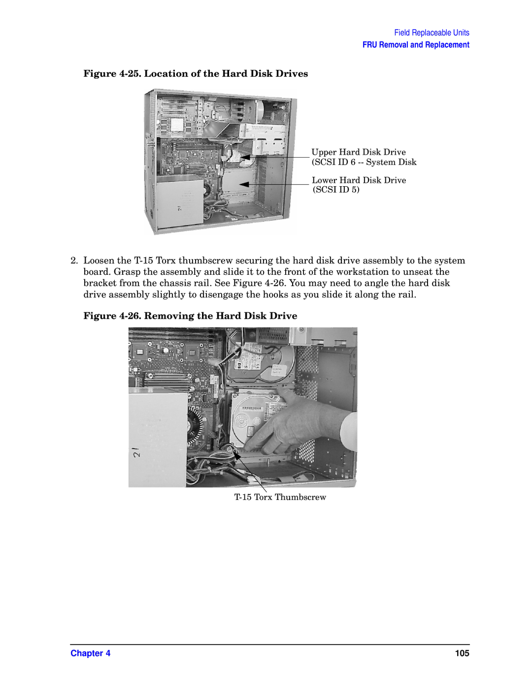 HP unix manual Location of the Hard Disk Drives 