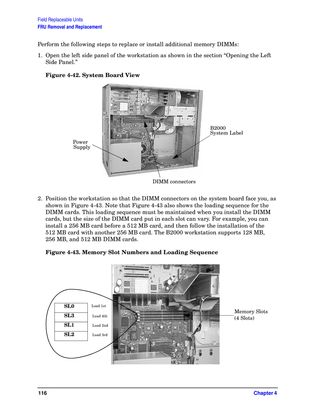 HP unix manual System Board View 