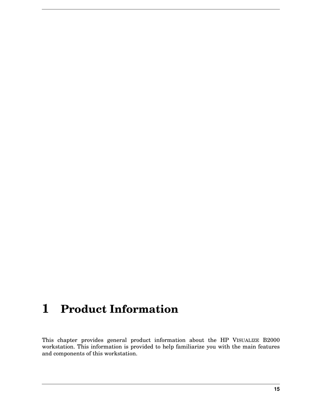 HP unix manual Product Information 