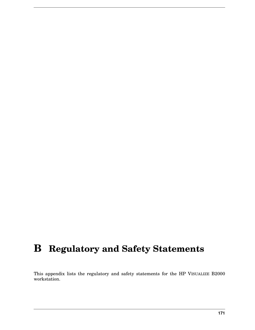 HP unix manual Regulatory and Safety Statements 