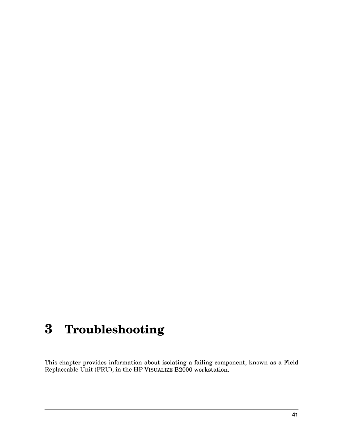 HP unix manual Troubleshooting 