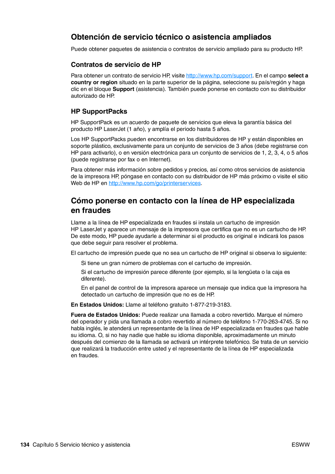 HP USO 2300 manual Obtención de servicio técnico o asistencia ampliados, Contratos de servicio de HP HP SupportPacks 