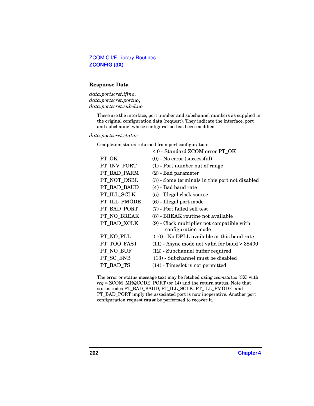 HP UX 11i v1 I/O Cards manual Data.portscret.status 