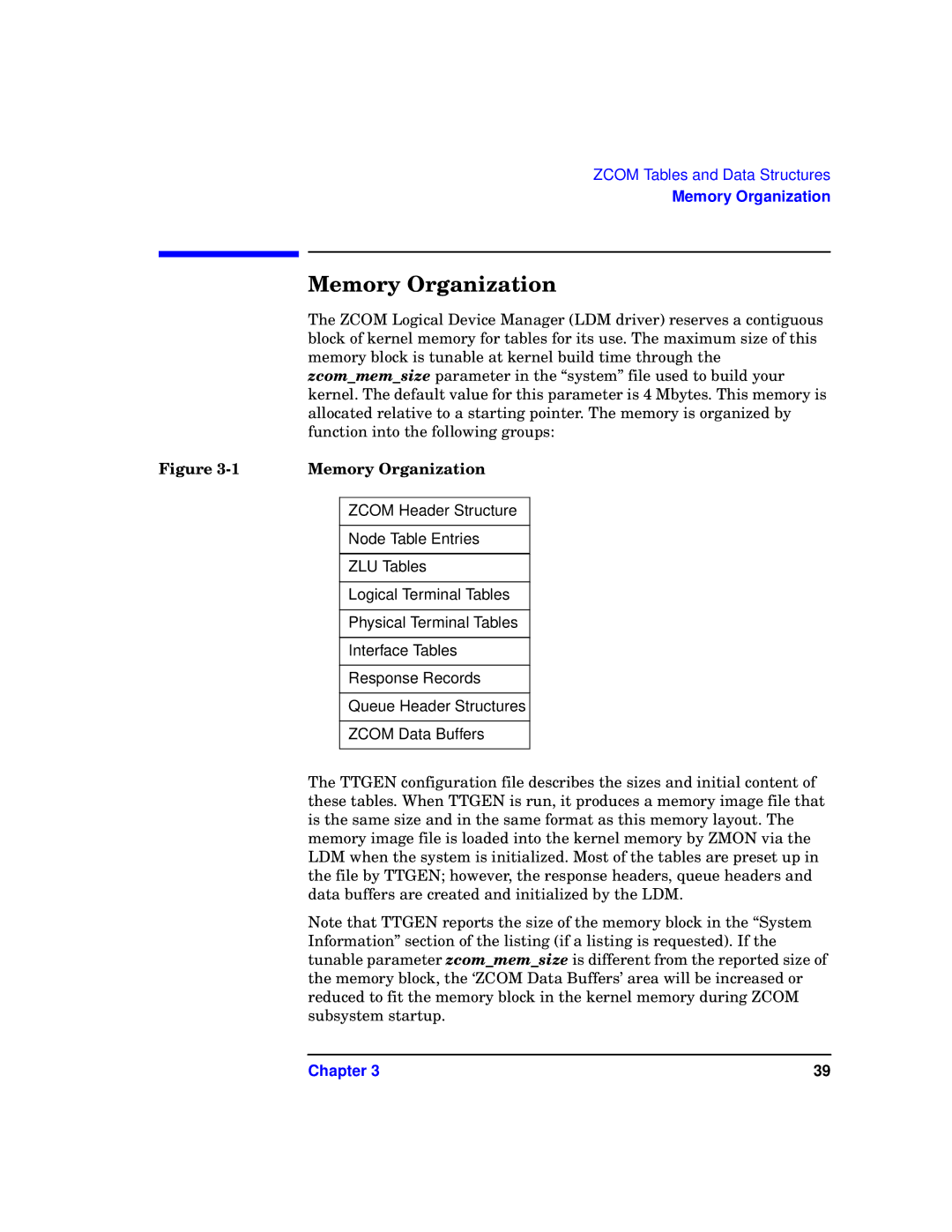 HP UX 11i v1 I/O Cards manual Memory Organization 