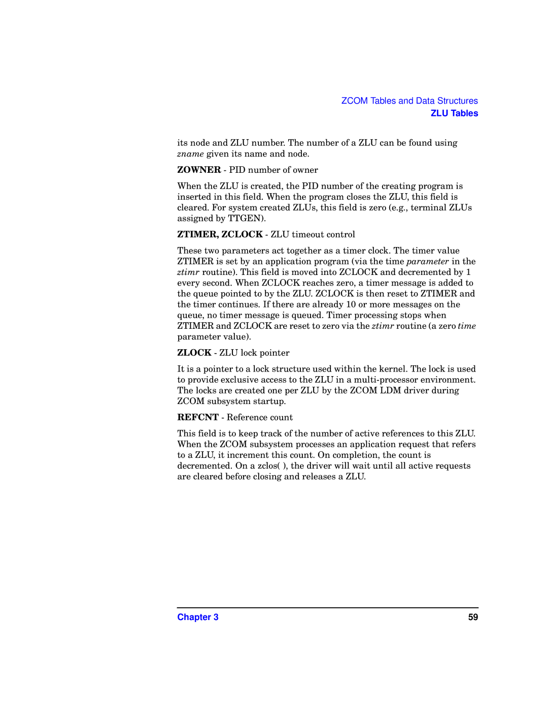 HP UX 11i v1 I/O Cards manual ZLU Tables 