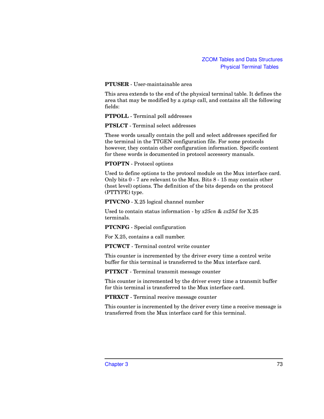 HP UX 11i v1 I/O Cards manual Physical Terminal Tables 