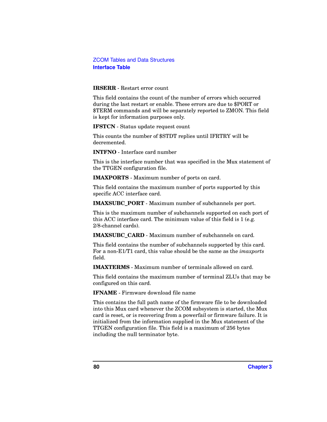 HP UX 11i v1 I/O Cards manual Interface Table 