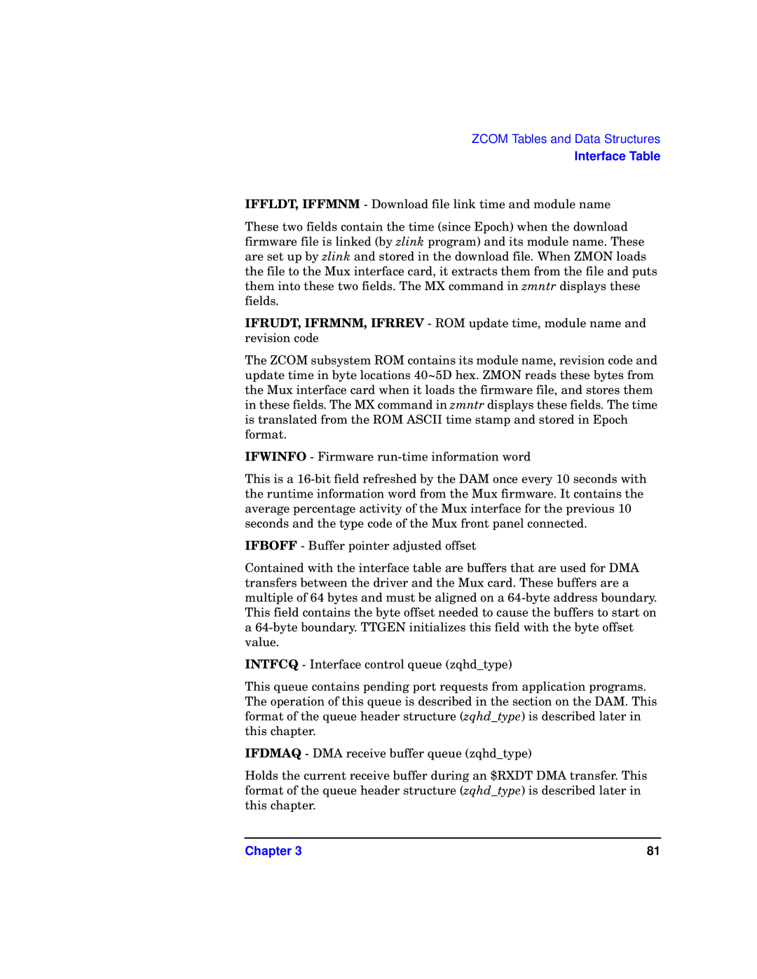 HP UX 11i v1 I/O Cards manual Interface Table 