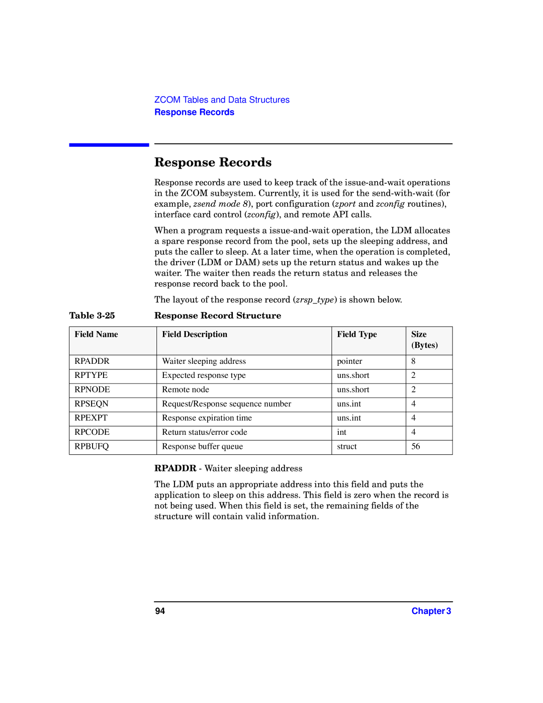 HP UX 11i v1 I/O Cards manual Response Records 