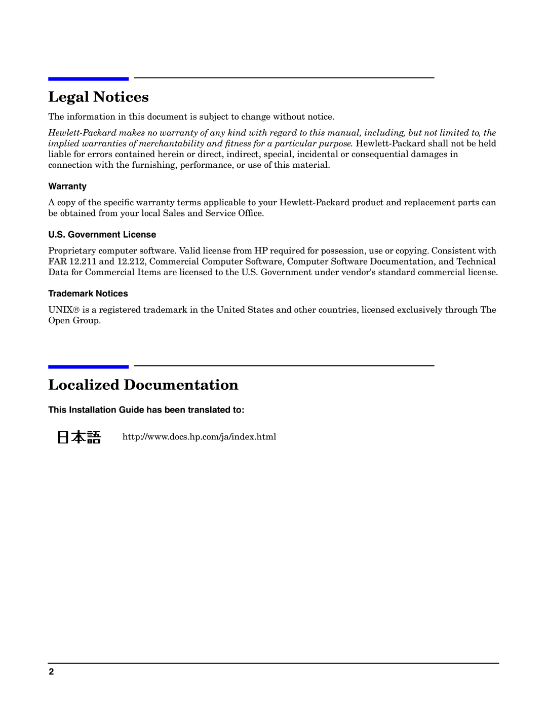 HP UX 11i v1 I/O Cards manual Legal Notices 