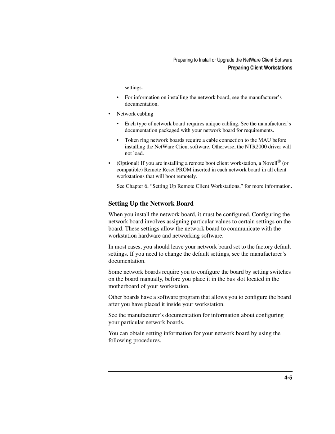 HP UX 11i v1 Networking Software manual Setting Up the Network Board 