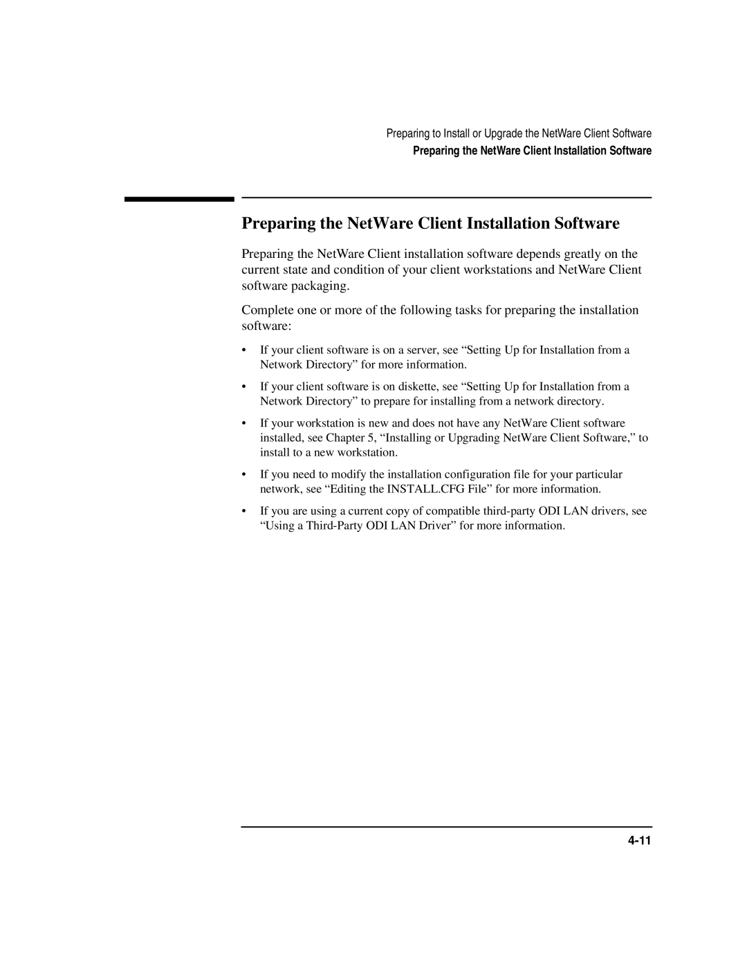 HP UX 11i v1 Networking Software manual Preparing the NetWare Client Installation Software 