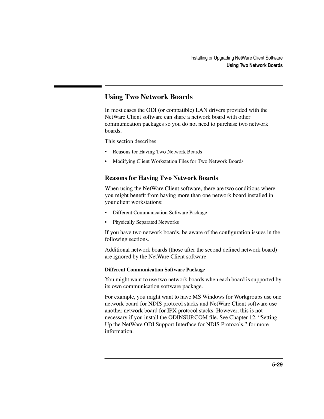 HP UX 11i v1 Networking Software manual Using Two Network Boards, Reasons for Having Two Network Boards 