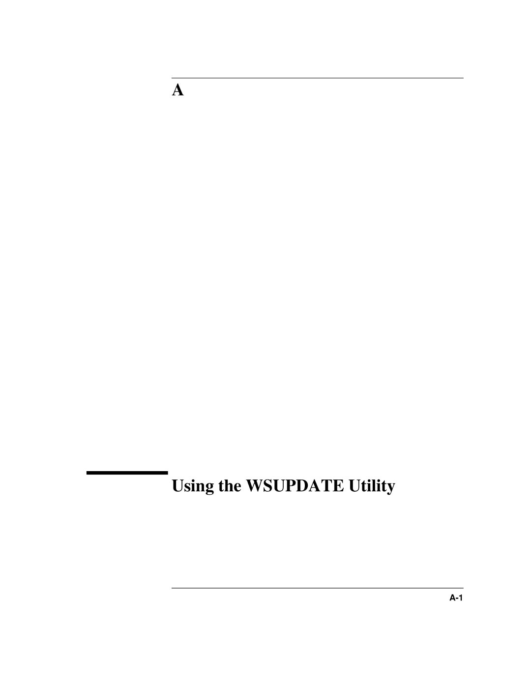 HP UX 11i v1 Networking Software manual Using the Wsupdate Utility 