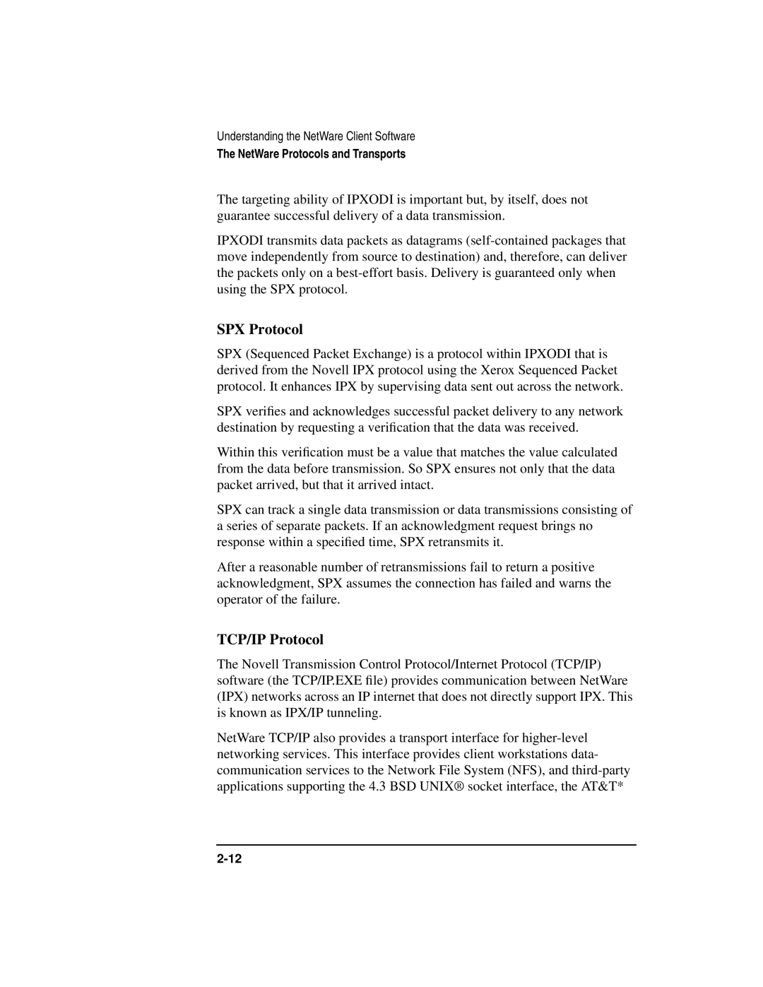 HP UX 11i v1 Networking Software manual SPX Protocol, TCP/IP Protocol 