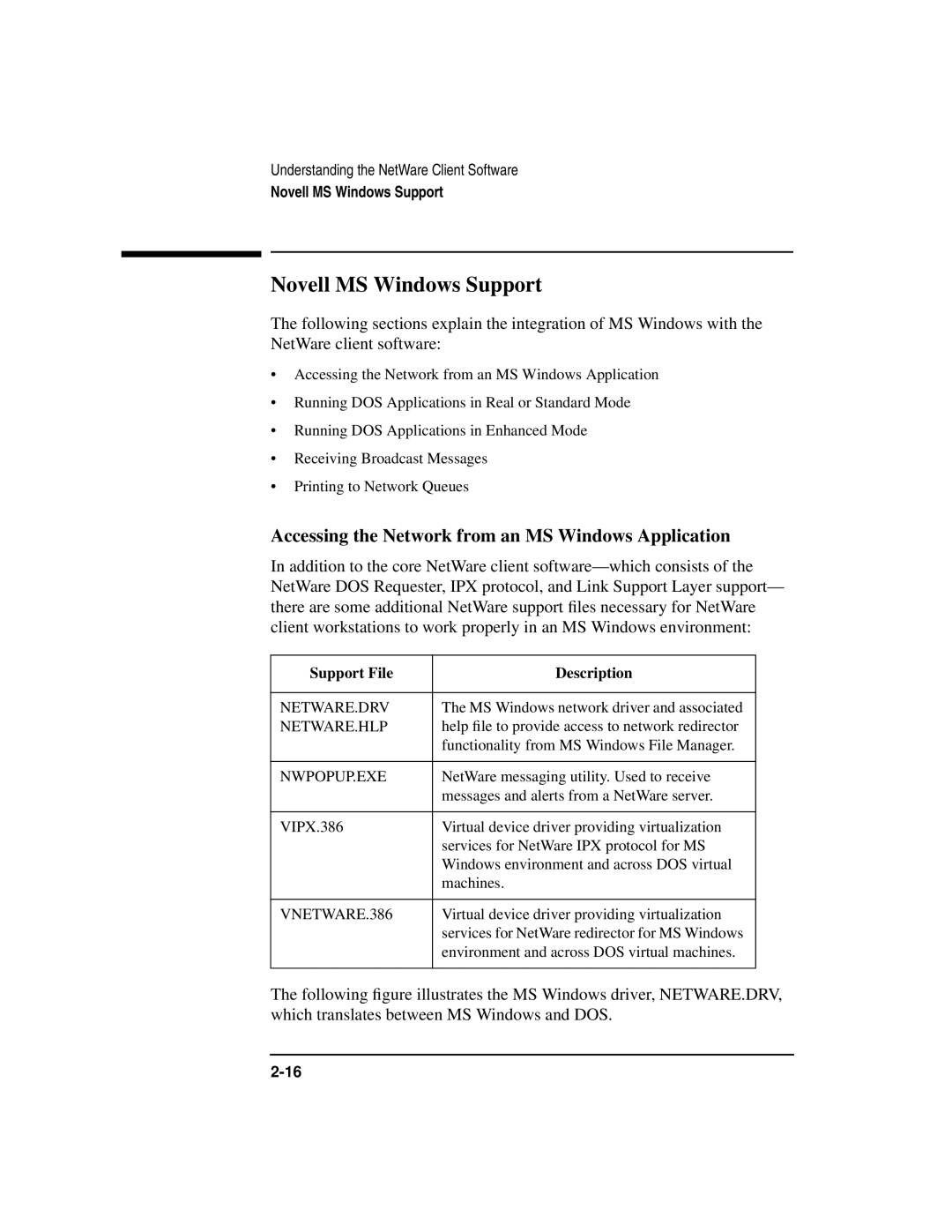 HP UX 11i v1 Networking Software manual Novell MS Windows Support, Accessing the Network from an MS Windows Application 