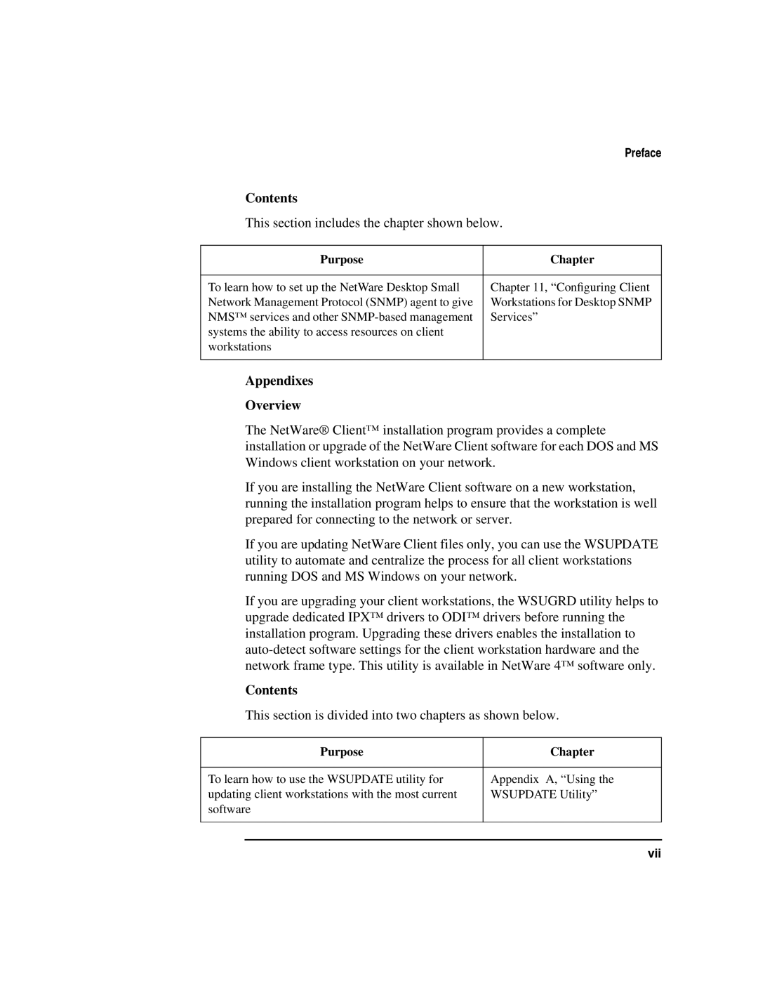 HP UX 11i v1 Networking Software manual This section includes the chapter shown below, Appendixes Overview 