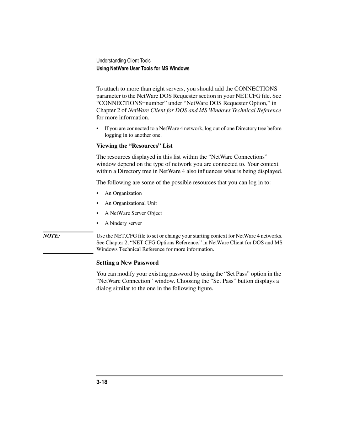 HP UX 11i v1 Networking Software manual Viewing the Resources List, Setting a New Password 