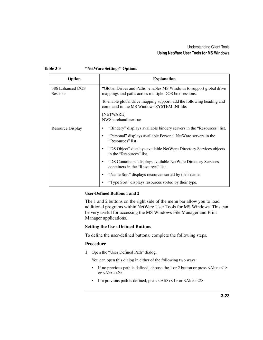 HP UX 11i v1 Networking Software Manager applications, Setting the User-Deﬁned Buttons, Procedure, User-Defined Buttons 1 