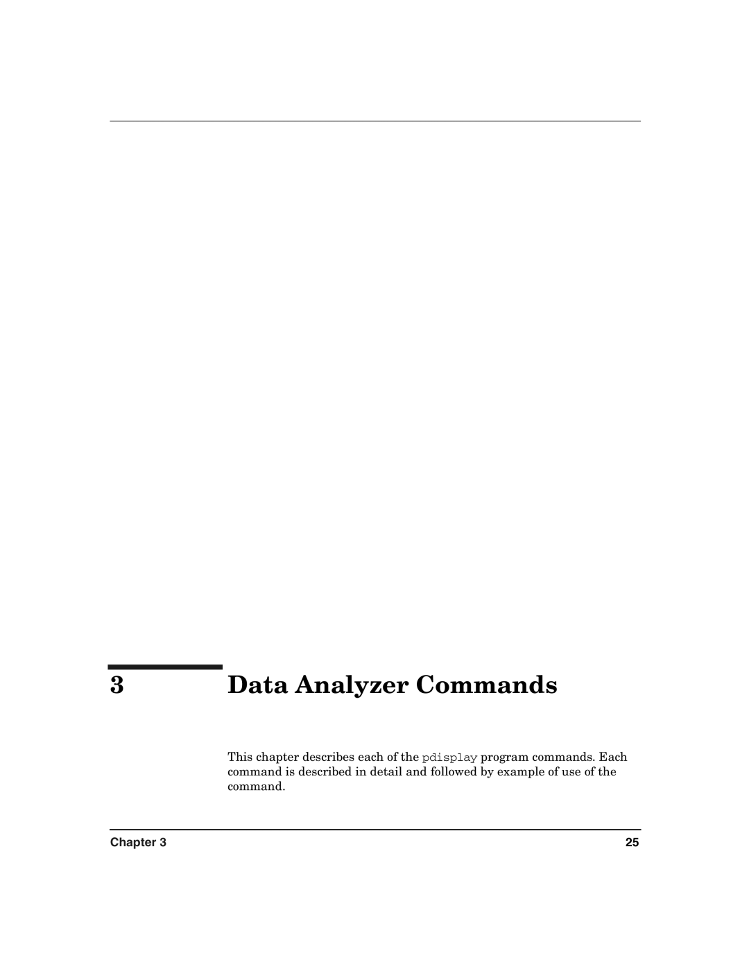 HP UX 11i v2 I/O Cards manual Data Analyzer Commands 