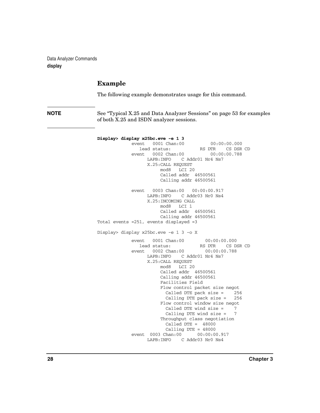 HP UX 11i v2 I/O Cards manual Example, Both X.25 and Isdn analyzer sessions 