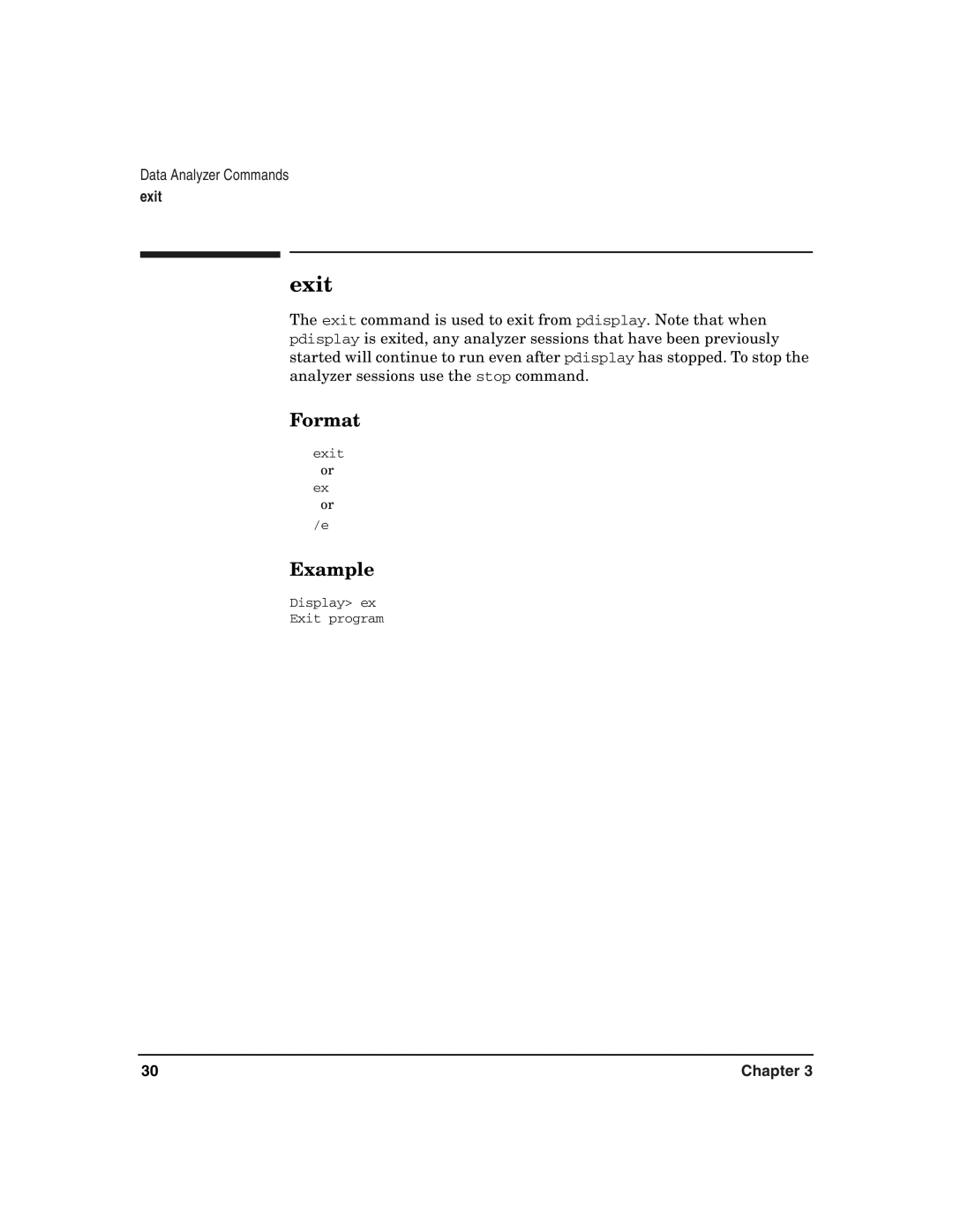 HP UX 11i v2 I/O Cards manual Exit, Format 