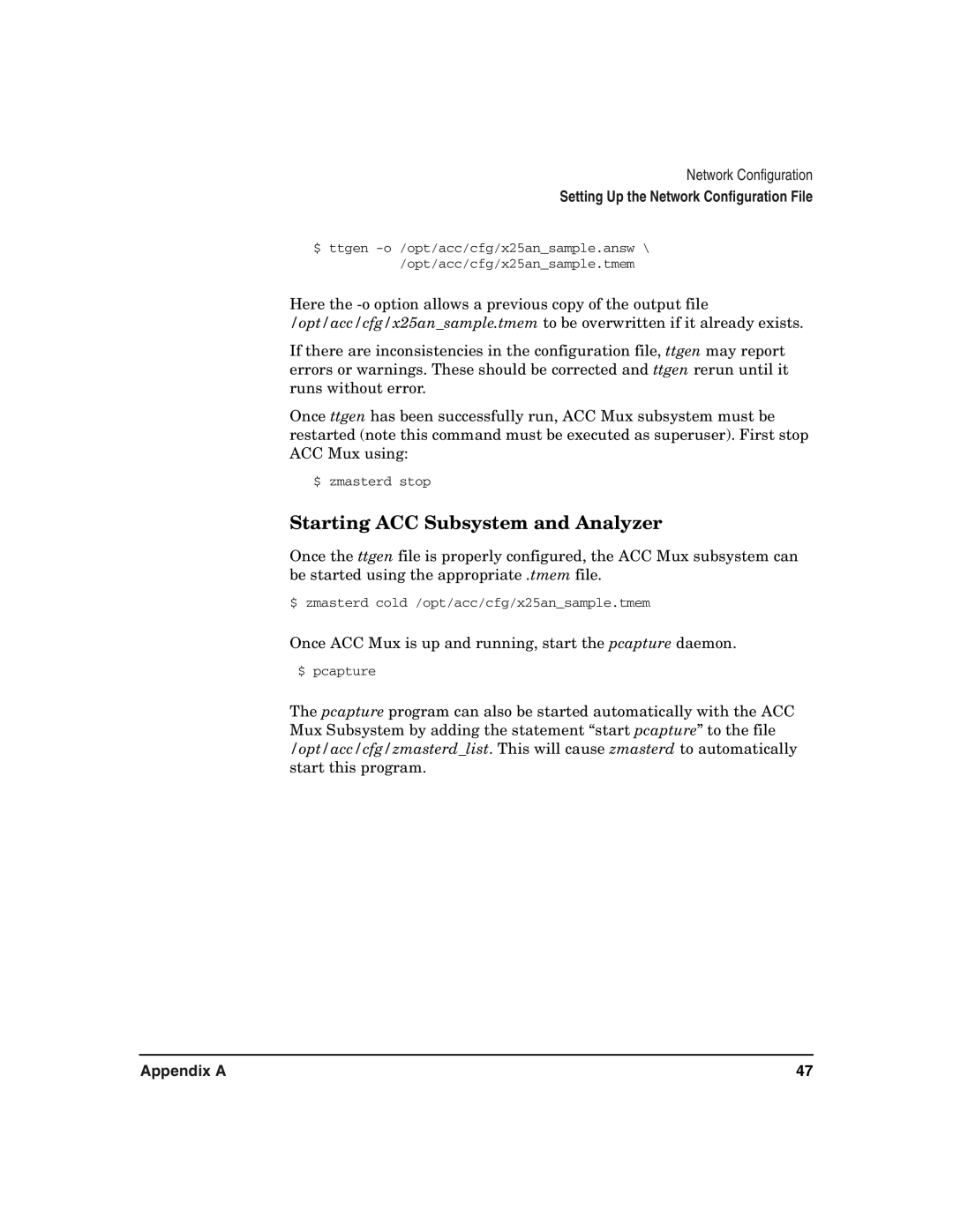 HP UX 11i v2 I/O Cards manual Starting ACC Subsystem and Analyzer 