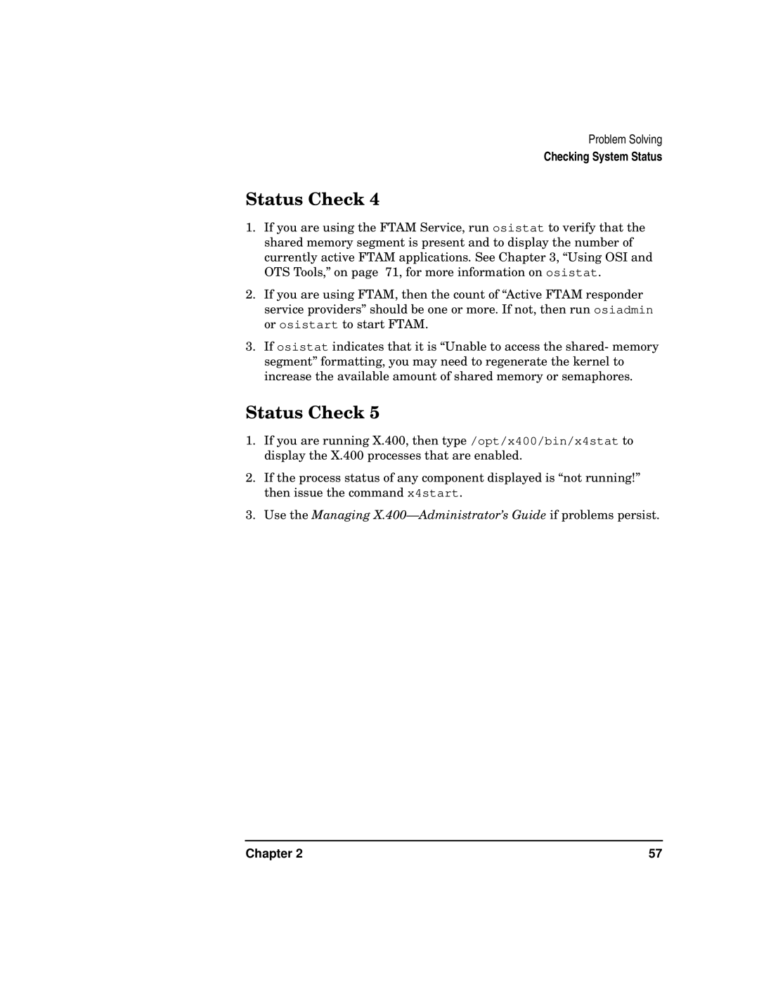 HP UX 11i v2 Networking Software manual Status Check 