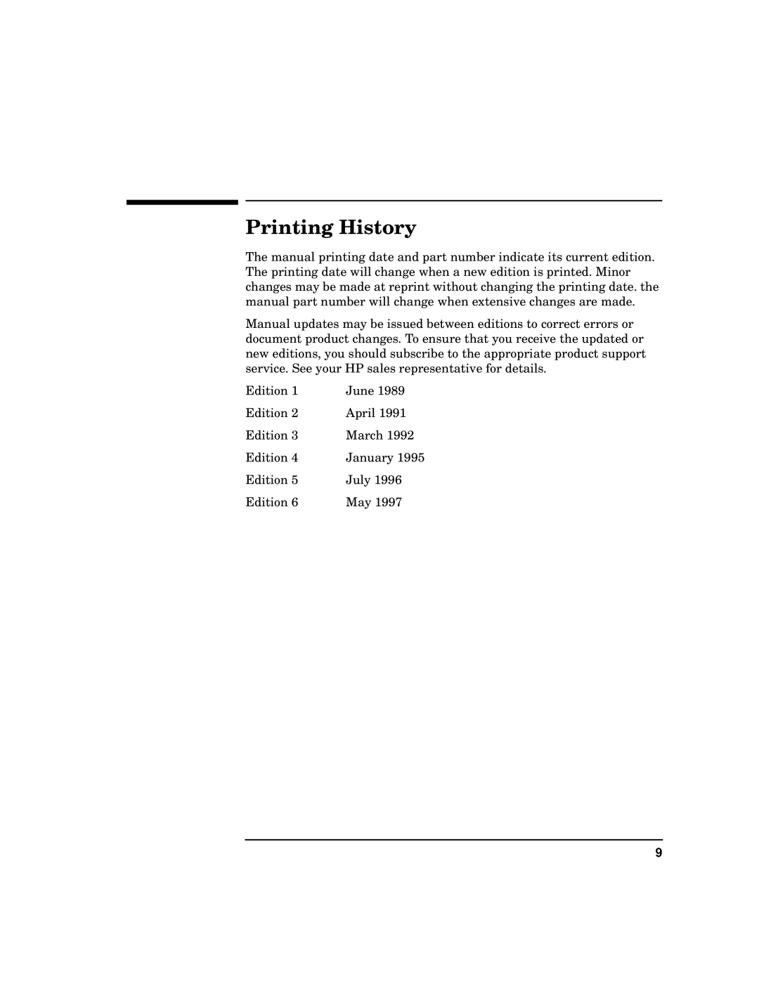 HP UX 11i v2 Networking Software manual Printing History 