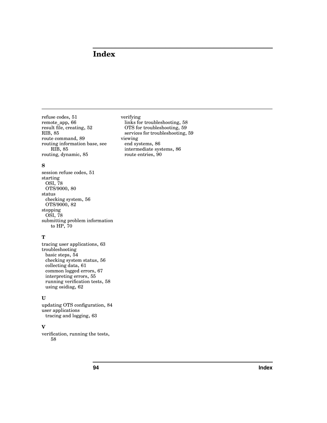 HP UX 11i v2 Networking Software manual Index 