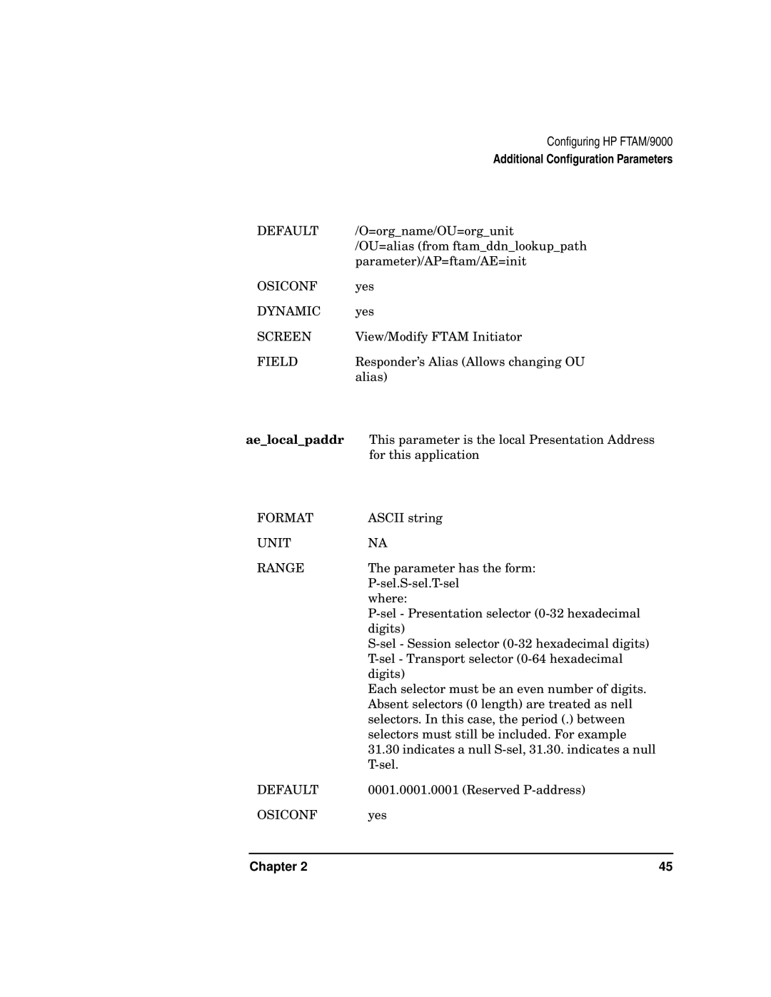 HP UX 11i v2 Networking Software manual Responder’s Alias Allows changing OU 