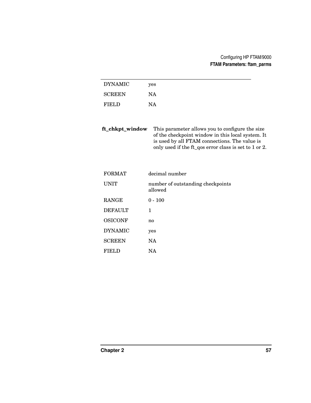 HP UX 11i v2 Networking Software manual Range Default Osiconf Dynamic 