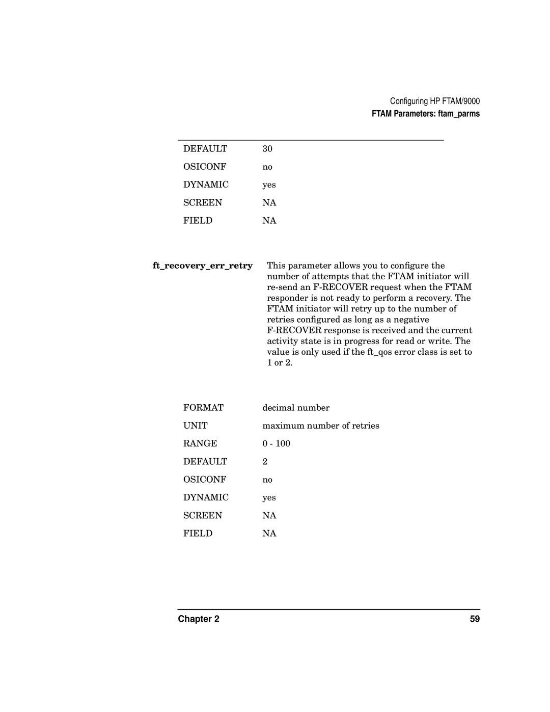 HP UX 11i v2 Networking Software manual Maximum number of retries 